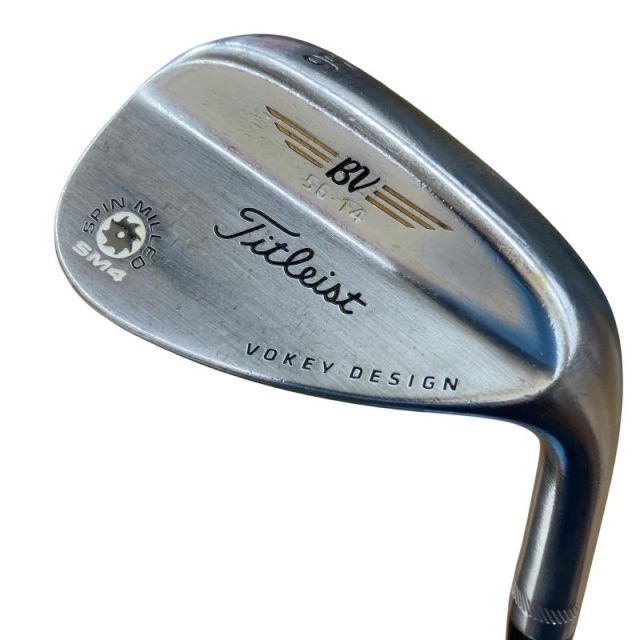 中古】 タイトリスト VOKEY SPIN MILLED SM4 ツアークロム 56°/14