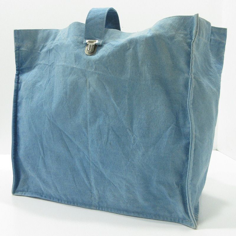 CAMIEL FORTGENS カミエルフォートヘンス　大型トートバッグ　ブルー 三重本店】 中古 CAMIEL FORTGENS｜カミエル フォートへンス トート