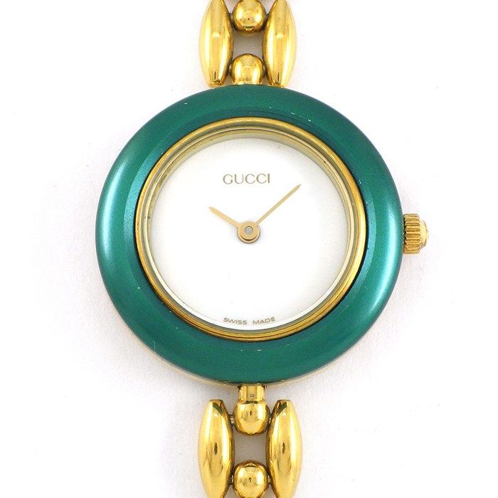 グッチ GUCCI 腕時計 チェンジベゼル 11|12.2 マルチカラーベゼル 全 付属 ホワイト文字盤 GP クオーツアナログ