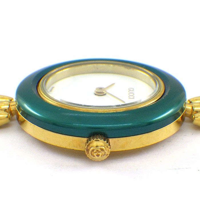 グッチ GUCCI 腕時計 チェンジベゼル 11|12.2 マルチカラーベゼル 全 付属 ホワイト文字盤 GP クオーツアナログ