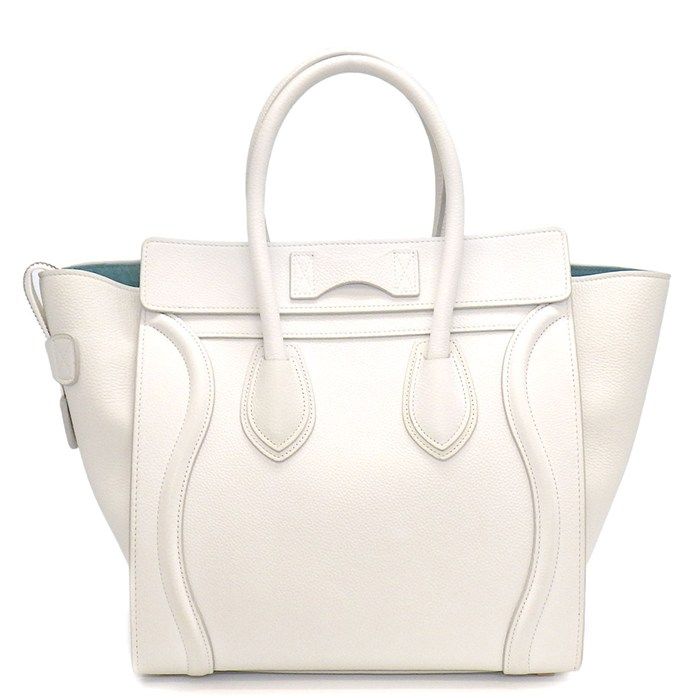 セリーヌ CELINE ハンドバッグ ラゲージ マイクロ .011 C アイスバーグ カーフスキン ゴールド金具