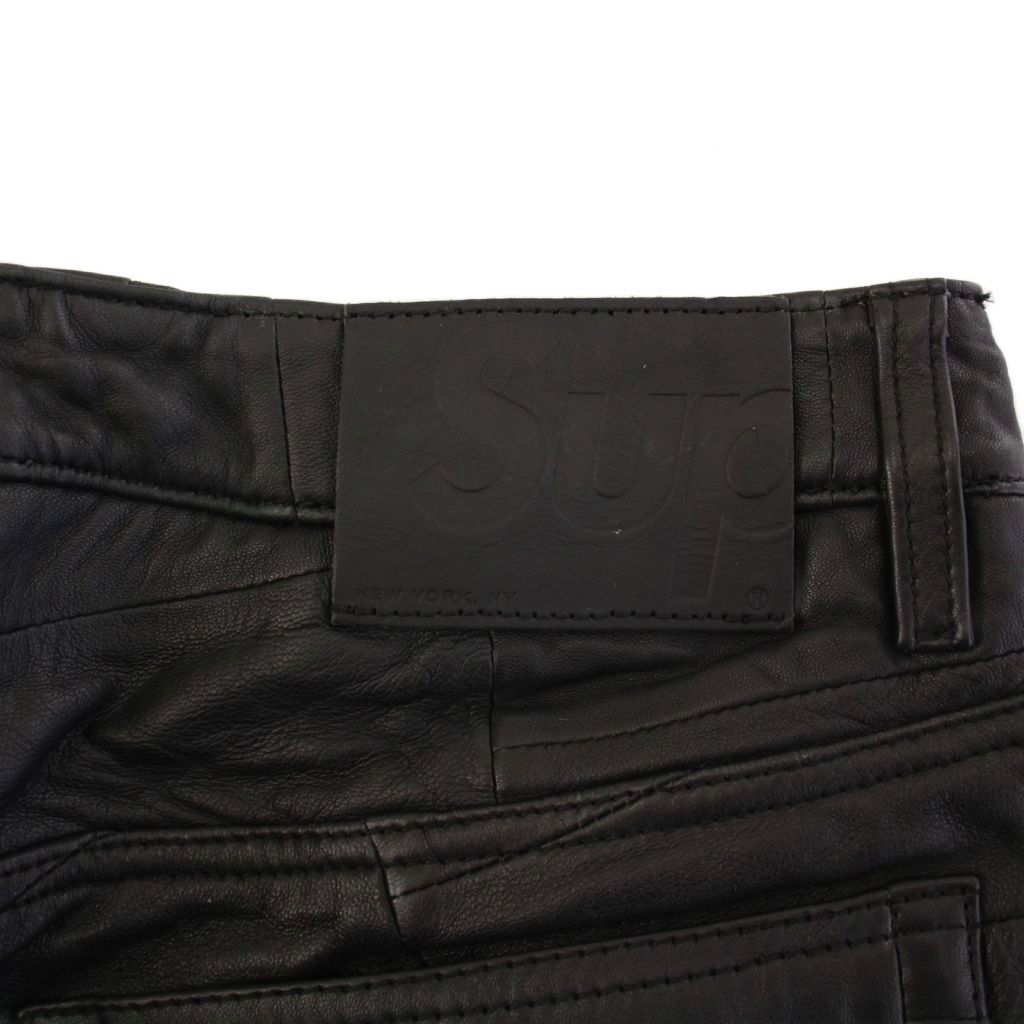 シュプリーム SUPREME 23SS Patchwork Leather 5-Pocket Jean パッチ