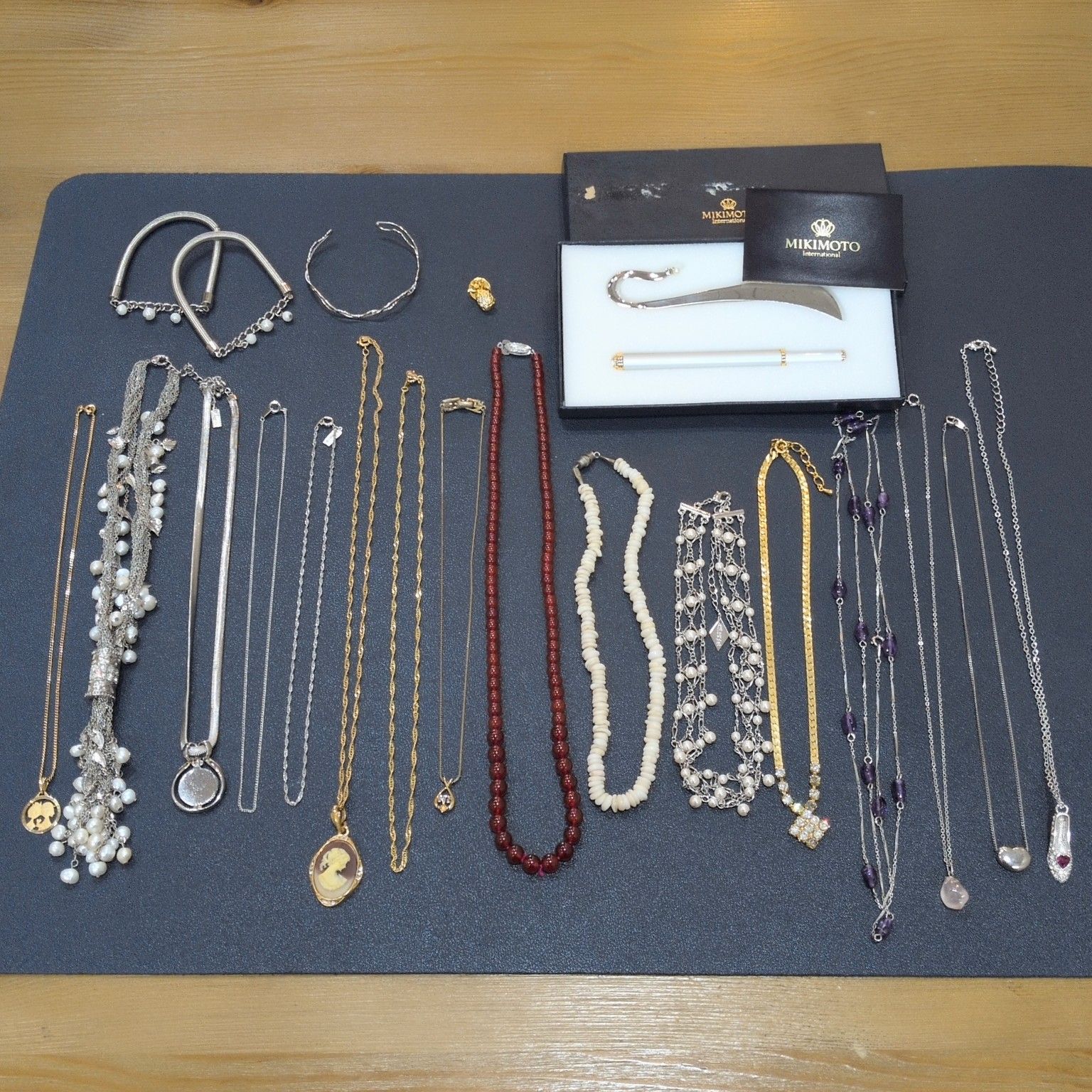 H*E様 アクセサリー ジュエリー 小物 まとめ売り セット 遺品整理 ネックレ 遺品整理まとめて㊲】ジュエリー ミキモト ニナリッチ SILVER