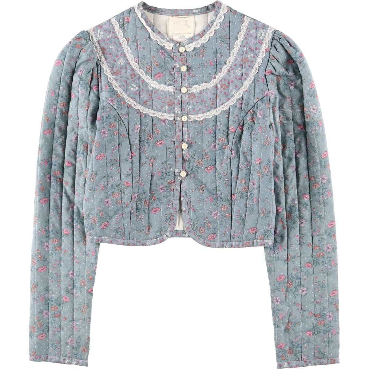 古着 70年代 ガンネサックス GUNNE SAX 総柄 花柄 ドット柄 クロップド  