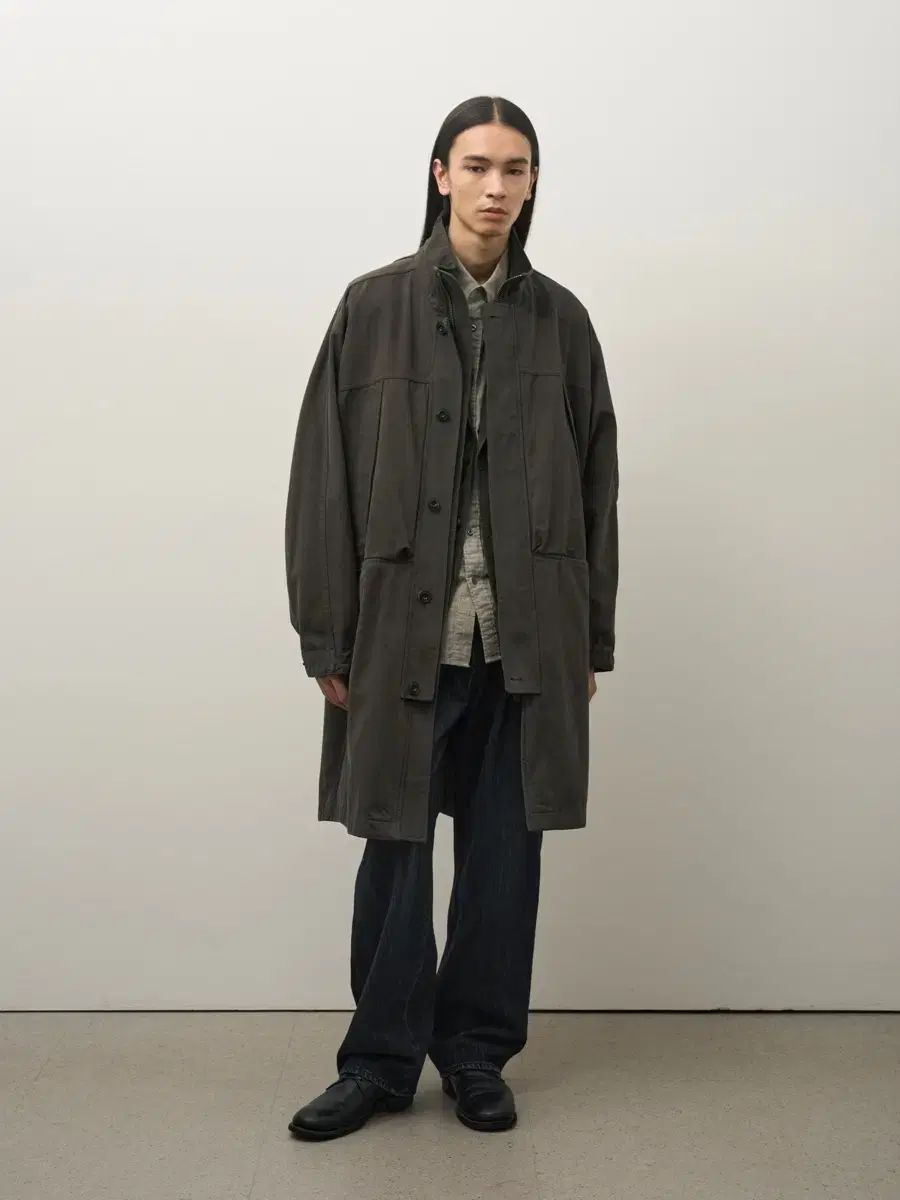 25 FW ROUGH SIDE 砂パーカ バーク