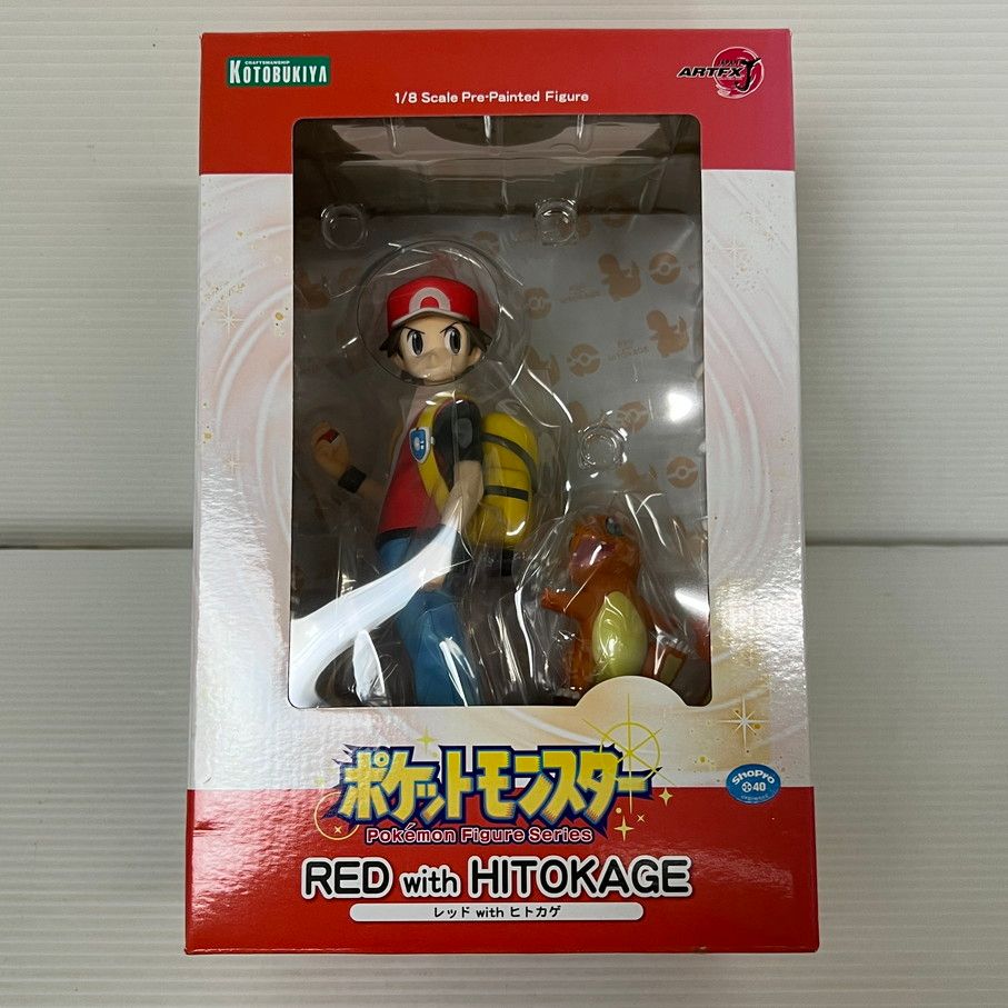 中古品】 ARTFX J レッド with ヒトカゲ ポケットモンスター