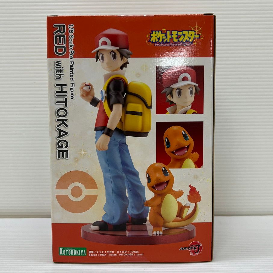 中古品】 ARTFX J レッド with ヒトカゲ ポケットモンスター