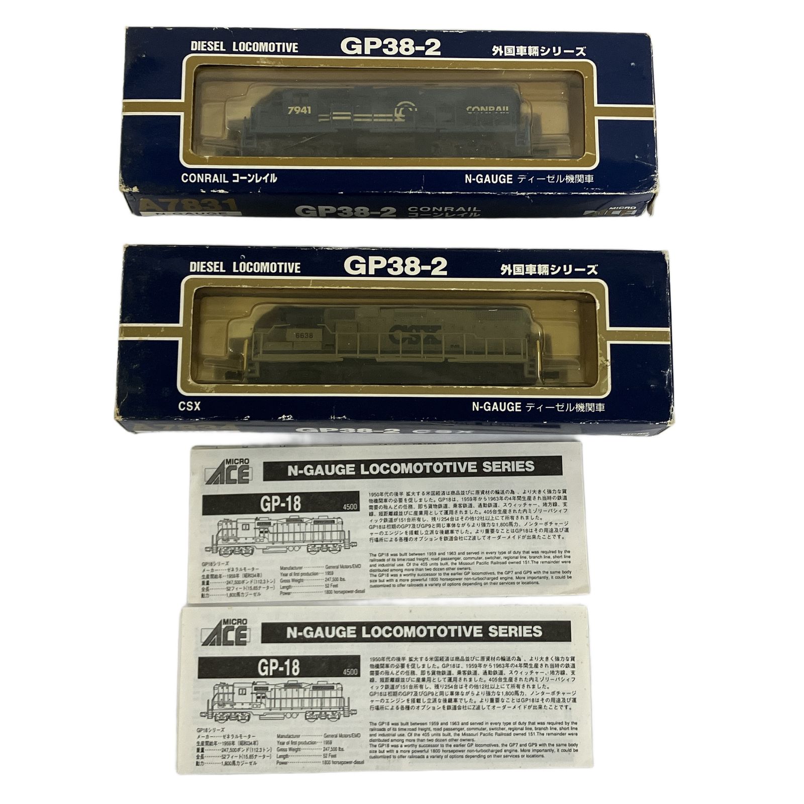 マイクロエース A 7831 7834 GP 38 2 ディーゼル機関車 2両セット 鉄道模型 N