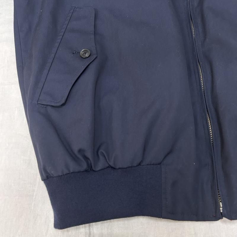 McGREGOR ハリントンジャケット　ネイビー　短丈　裏地チェック マックレガー ハリントンジャケット スウィングトップ 裏地チェック L