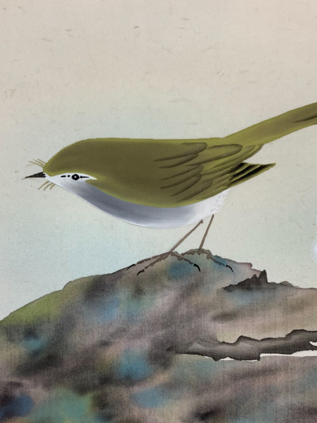 掛け軸】258 松橋玉昇「梅に鶯」#茶掛 #掛軸 #古美術 #骨董 #お値下げ