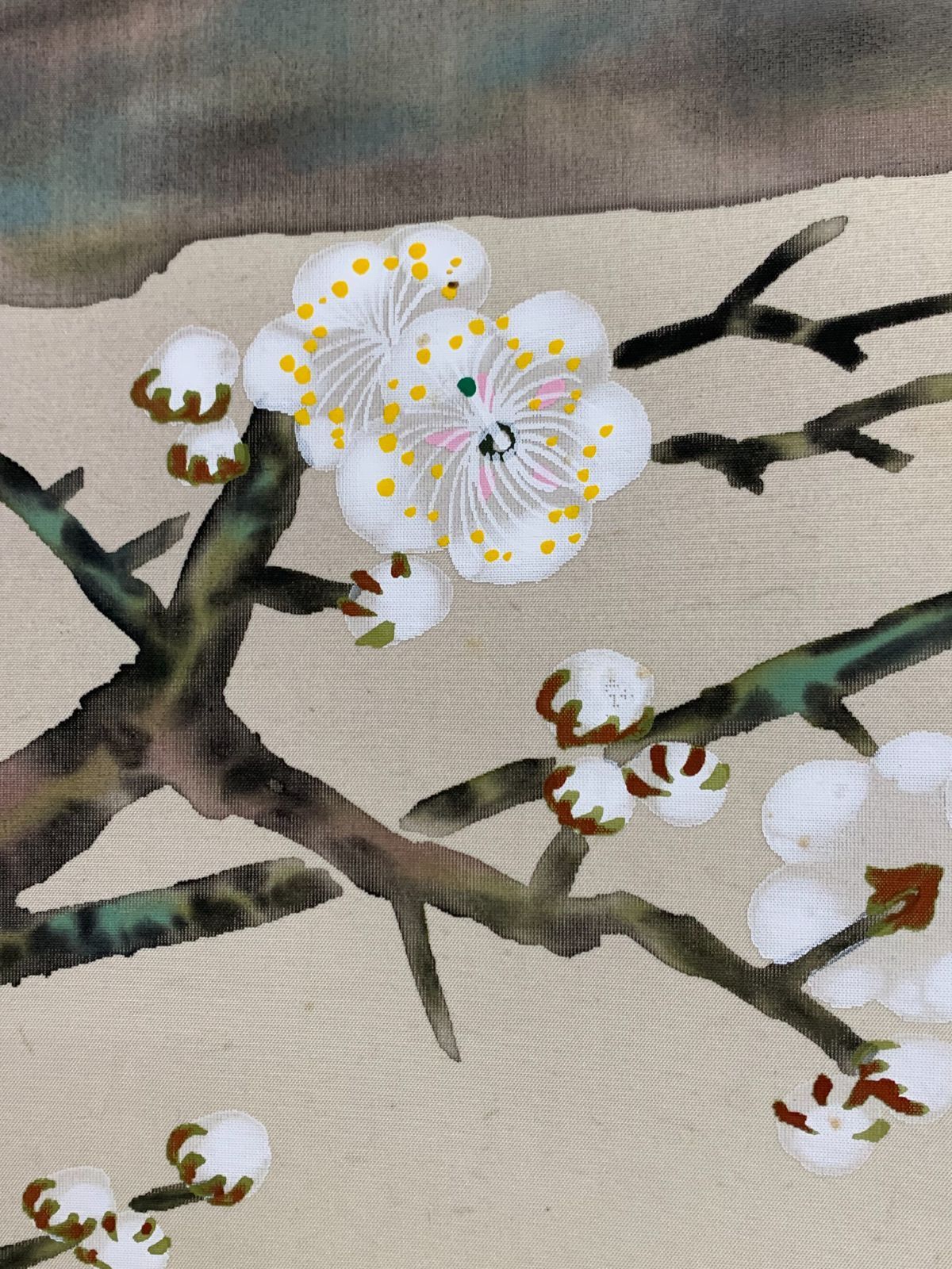 掛け軸】258 松橋玉昇「梅に鶯」#茶掛 #掛軸 #古美術 #骨董 #お値下げ