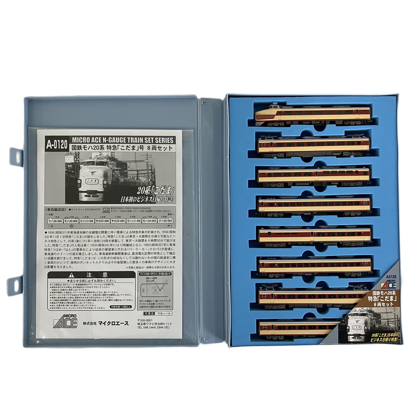 マイクロエース A-0120 国鉄 モハ20系 特急 こだま 8両セット 鉄道模型 N