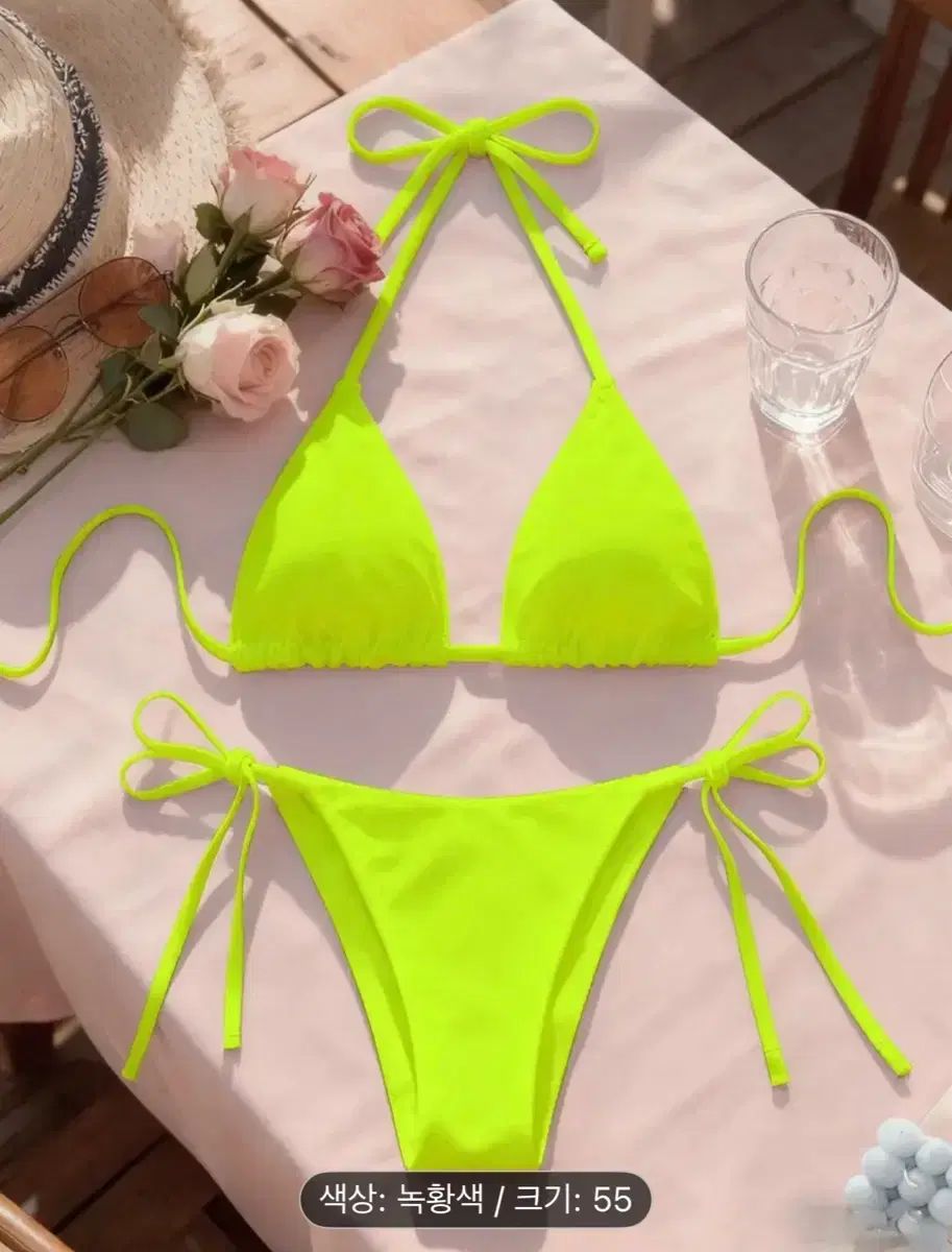 セクシー 蛍光色 ビキニ セット Mサイズ - メルカリ