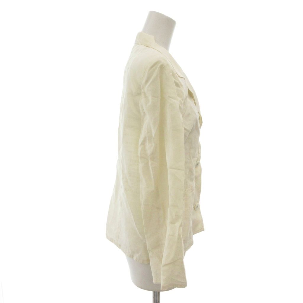 レオナール LEONARD テーラードジャケット 総柄 薄手 シアー 絹 シルク