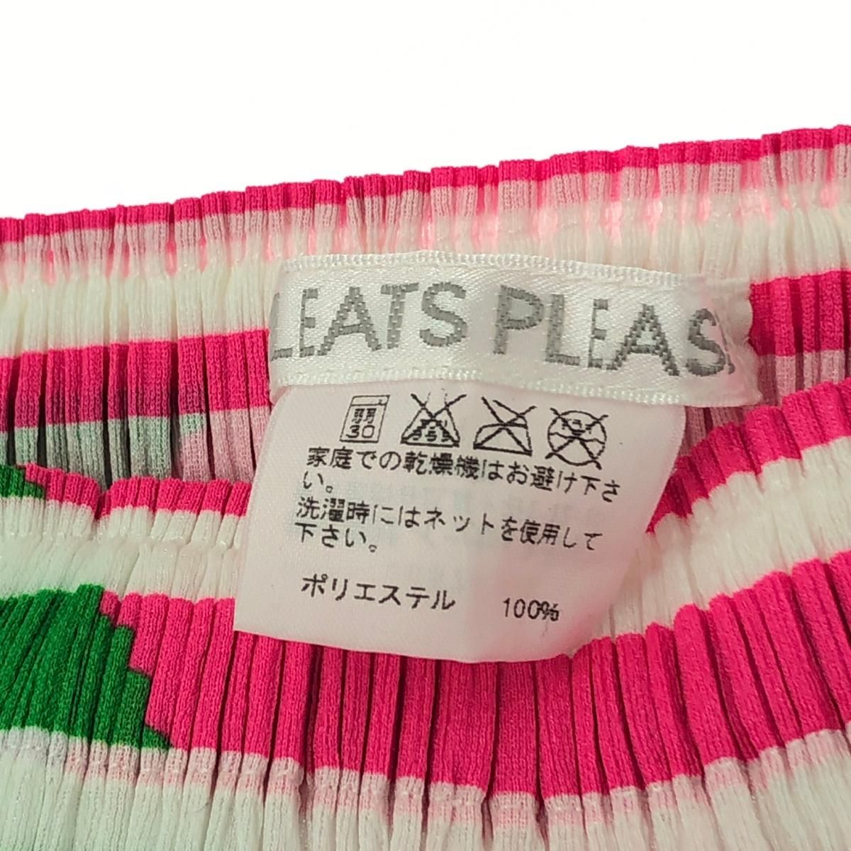 PLEATS PLEASE プリーツプリーズ ロングスカート サイズ:2 幾何学模様