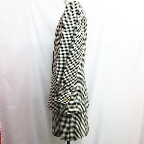ヴィンテージ YSL イヴサンローラン 千鳥格子 シルク/ウール