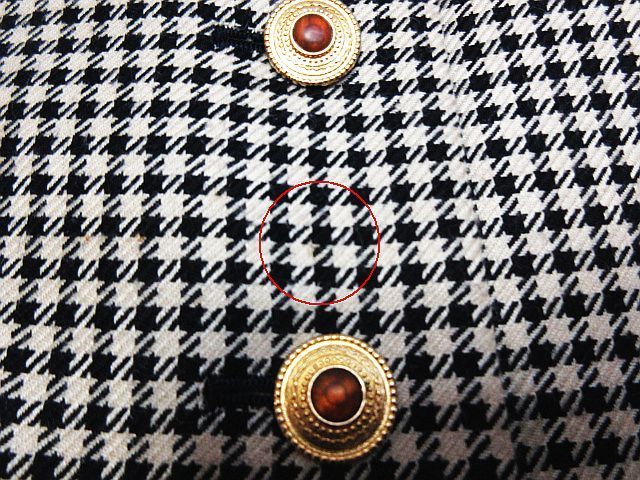 ヴィンテージ YSL イヴサンローラン 千鳥格子 シルク/ウール