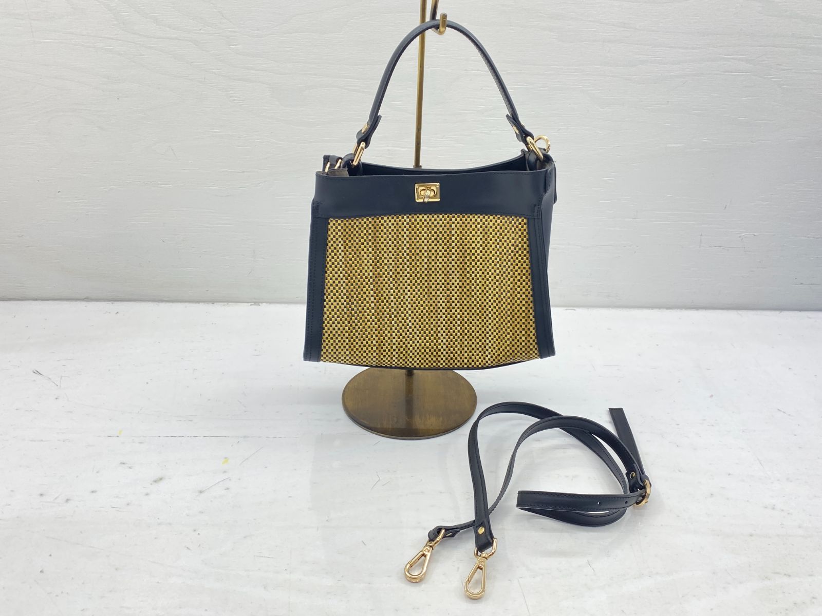 美品】PotioR ポティオール 本革 レザー トートバッグ 金具 147 