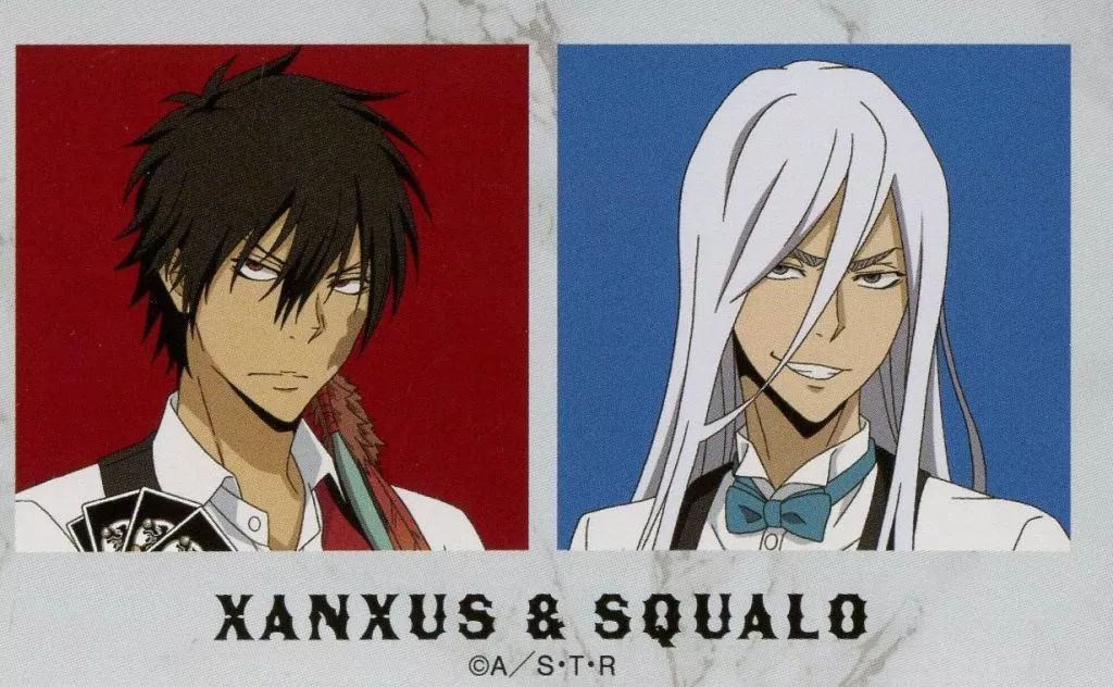 中古】キャラカード XANXUS/10年後＆スペルビ・スクアーロ/10年後