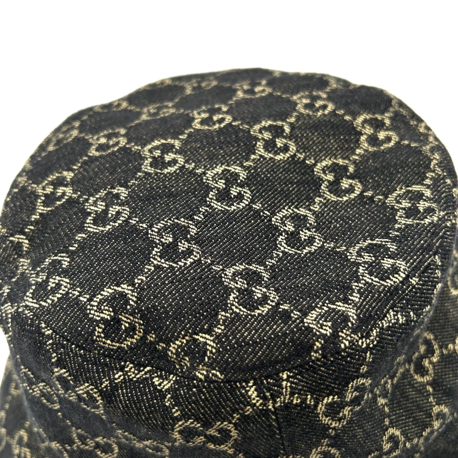 GUCCI グッチ GGキャンバス バケットハット ブラック XL 576371