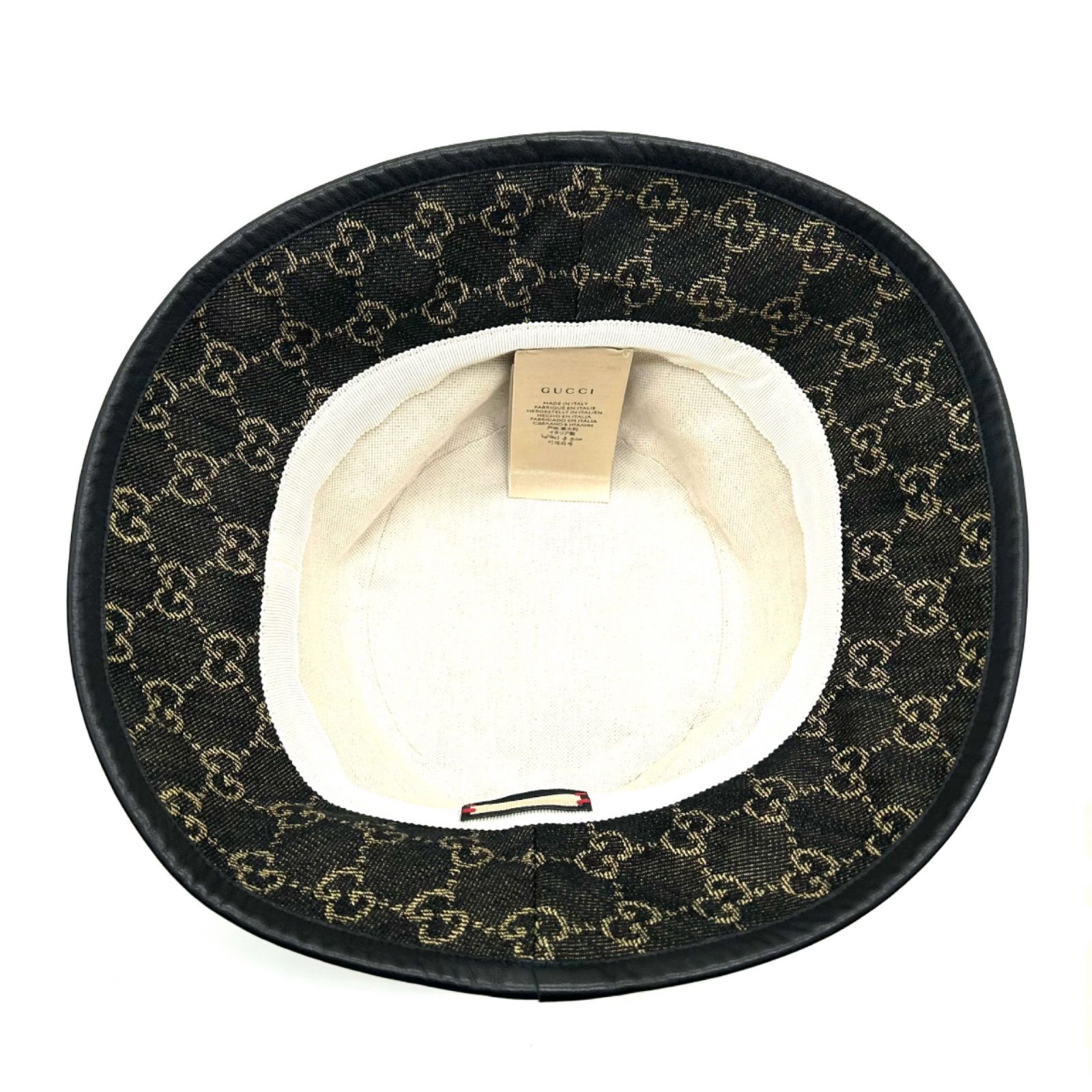 GUCCI グッチ GGキャンバス バケットハット ブラック XL 576371