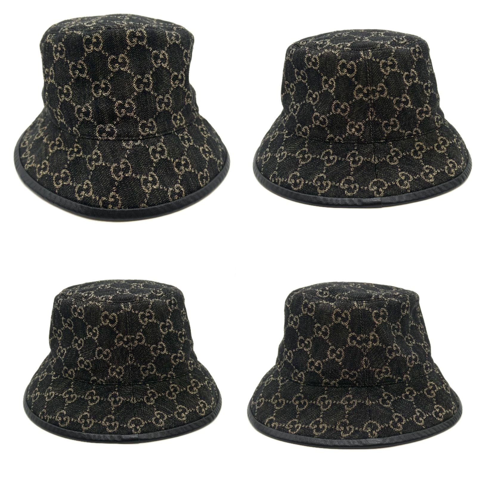 GUCCI グッチ GGキャンバス バケットハット ブラック XL 576371