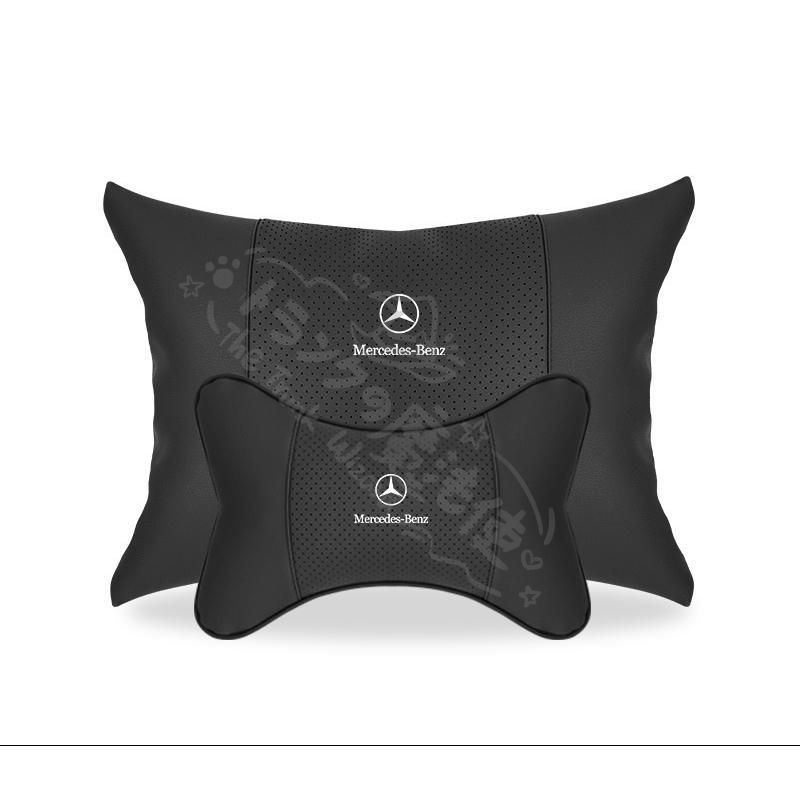 メルセデス　ブラックスェード調背当てクッション Mercedes-Benz（メルセデス・ベンツ） ☆メルセデス・ベンツ BENZ