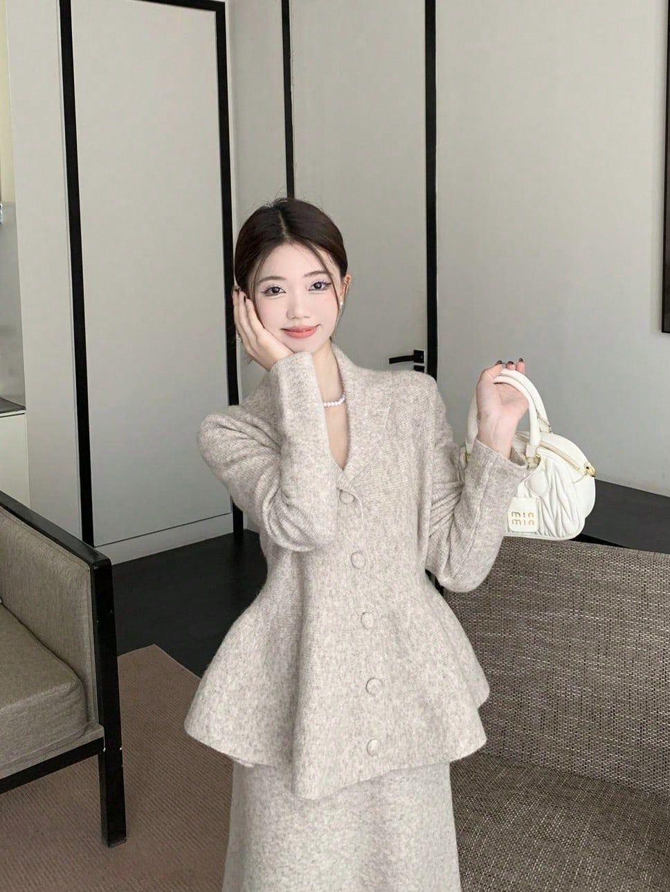 Amazon | [美しいです] レディース スーツ コート セット 二点 