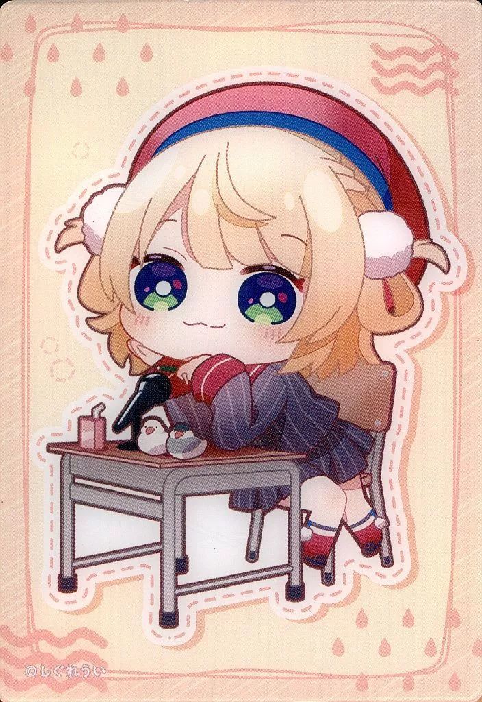 中古】キャラカード [単品] しぐれうい(机・椅子/デフォルメ