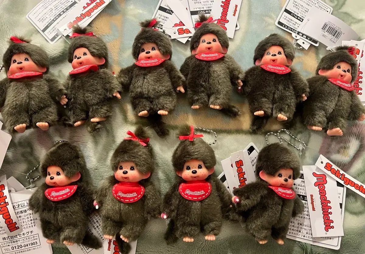 日本 モンチッチくん モンチッチガール キーホルダー セット