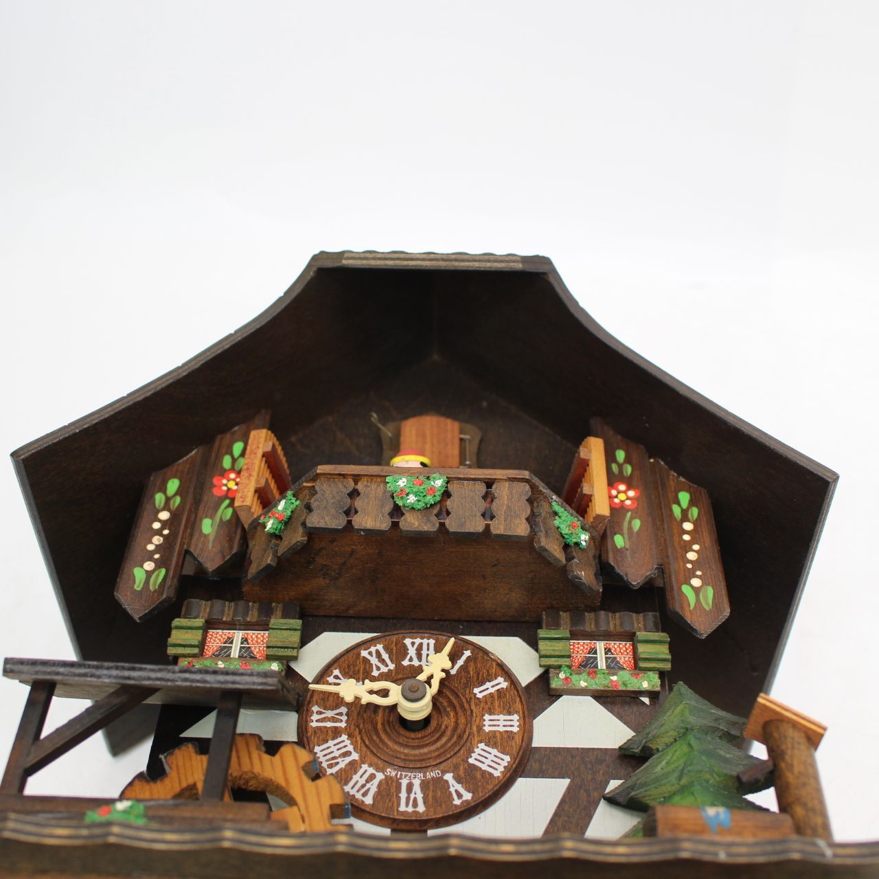 IS118)【現状品】Lotscher/レッチャー スイス製 鳩時計/からくり時計