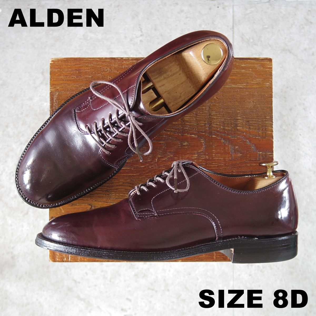 美品☆オールデン 8D【定価￥220,000-☆コードバン仕様/ミリタリー