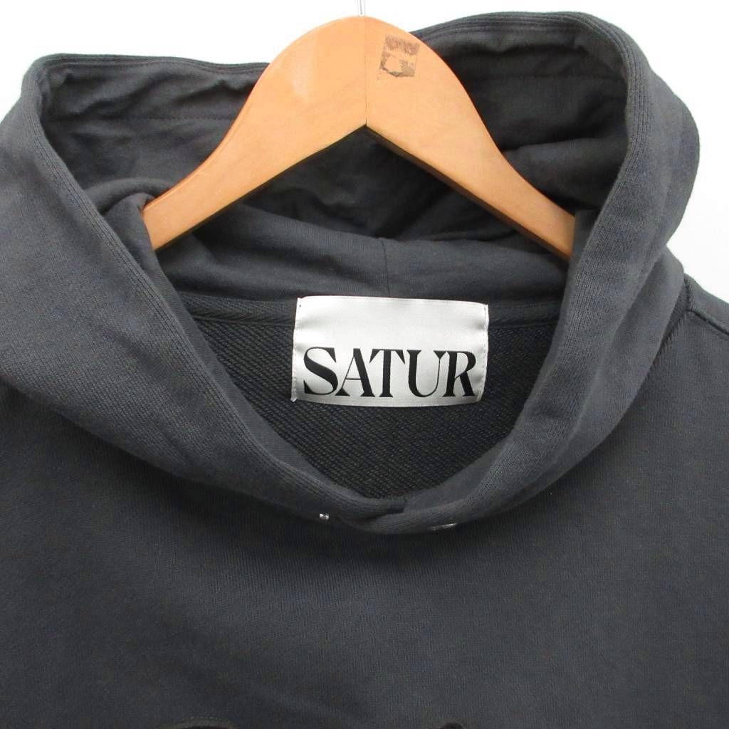 セッター SATUR 美品 ロゴアップリケパーカー フーディー プルオーバー