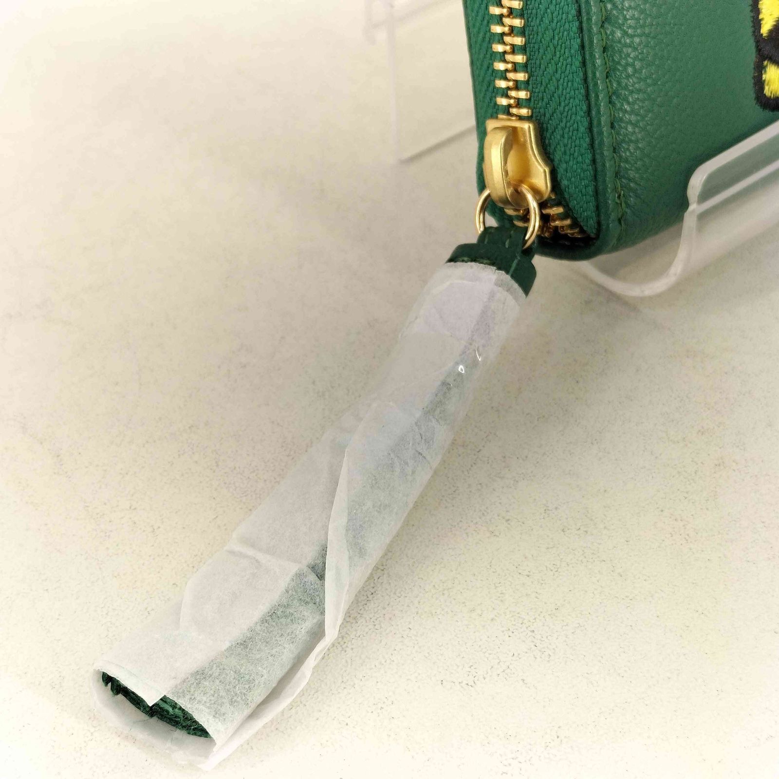 虎屋ういろ× perche × ear ジャバラ折り財布 グリーン 虎屋ういろ×perche(ペルケ)×earジャバラ折り財布 グリーン