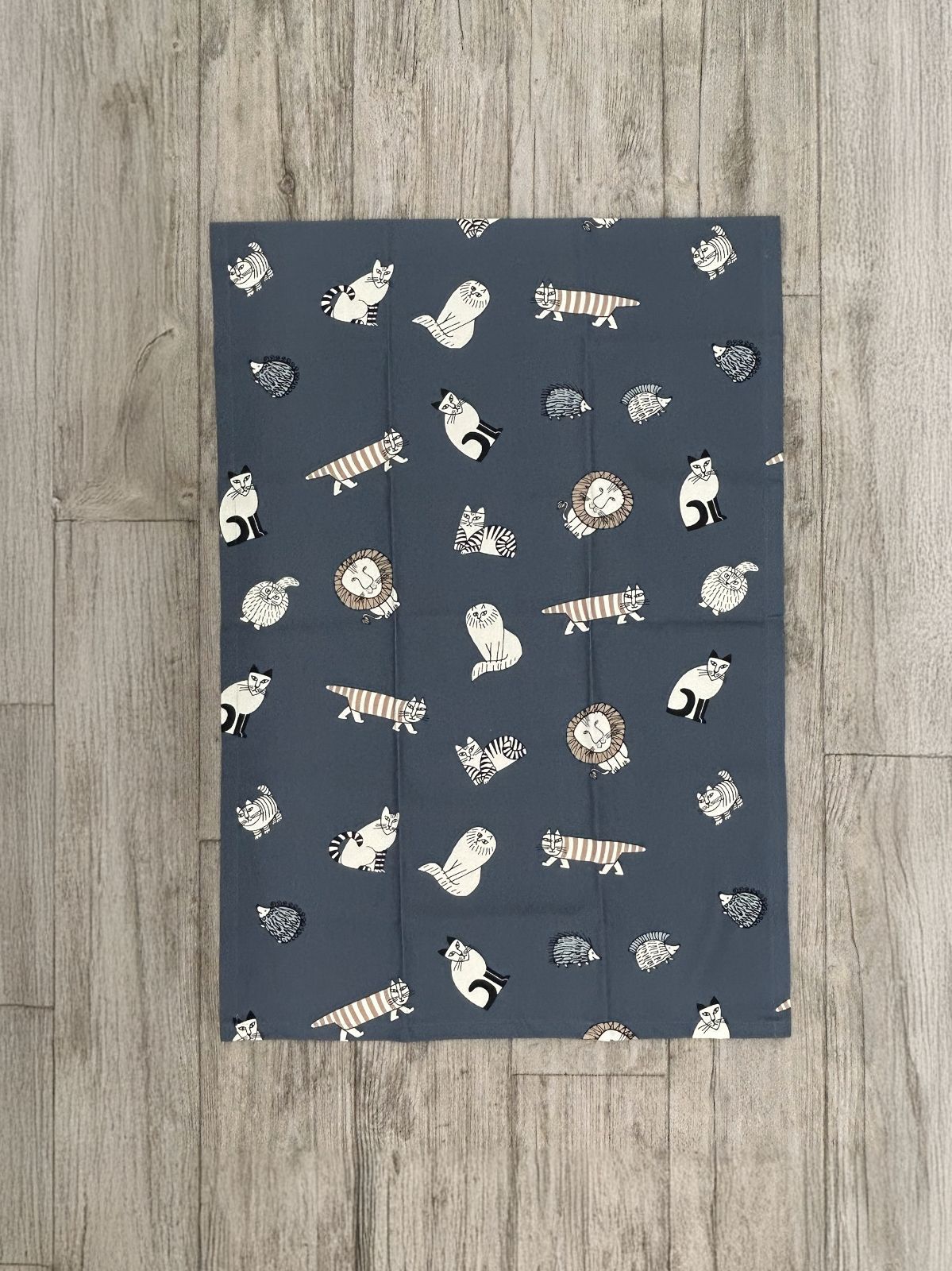 カフェカーテン 約 LISA LARSON リサ ラーソン スケッチ ねこ 既製サイズ 日本製 保温C 洗える 綿100％ ドレープカーテン ネイビー 北欧 おしゃれ かわいい 子供部屋 リビング