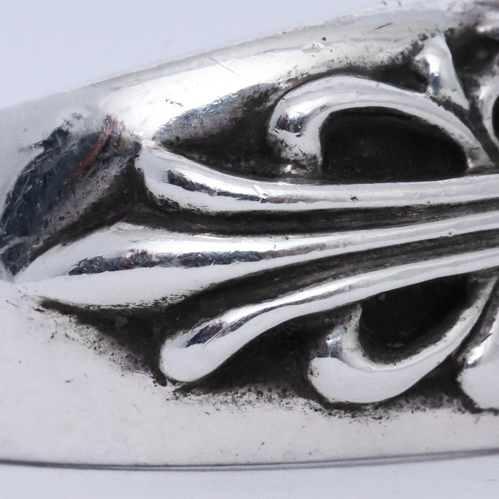 19号 CHROME HEARTS フローラル クロスリング シルバー - メルカリ