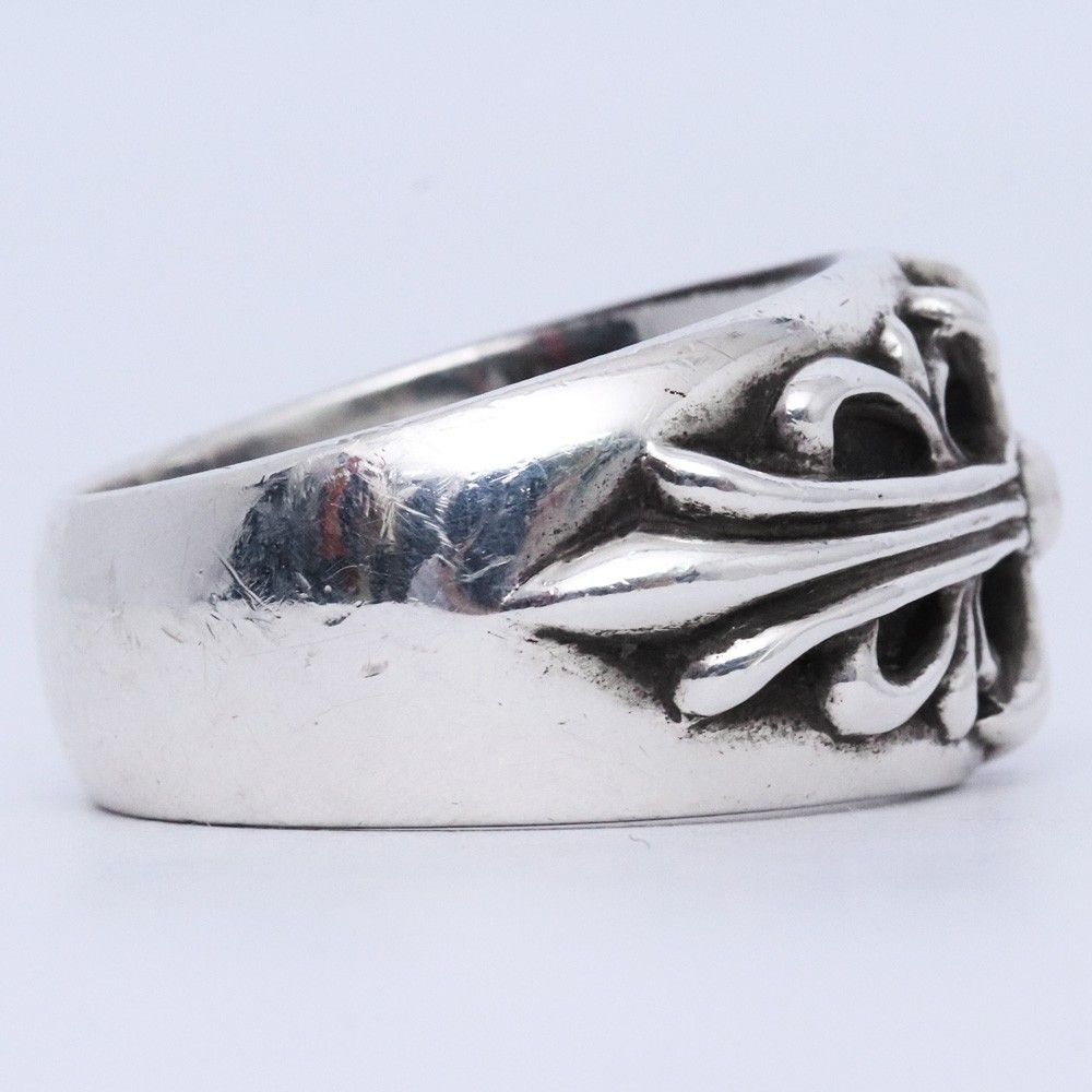 Chrome Hearts クロスリング　19号 19号 CHROME HEARTS フローラル クロスリング シルバー - メルカリ