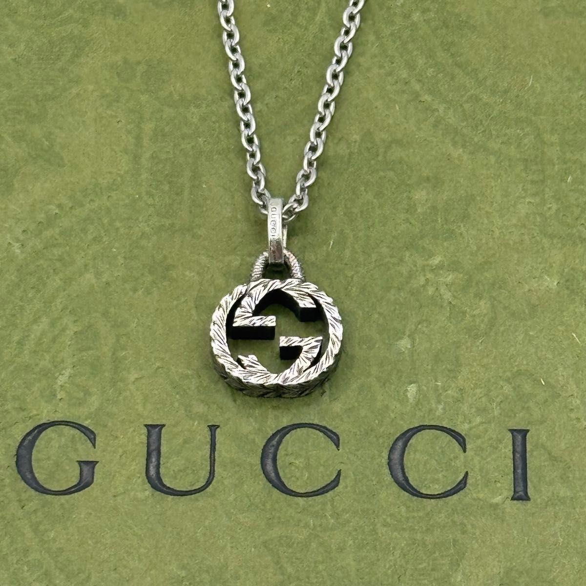 GUCCI インターロッキングg 通常サイズ 50cm ネックレス 1-2b-10