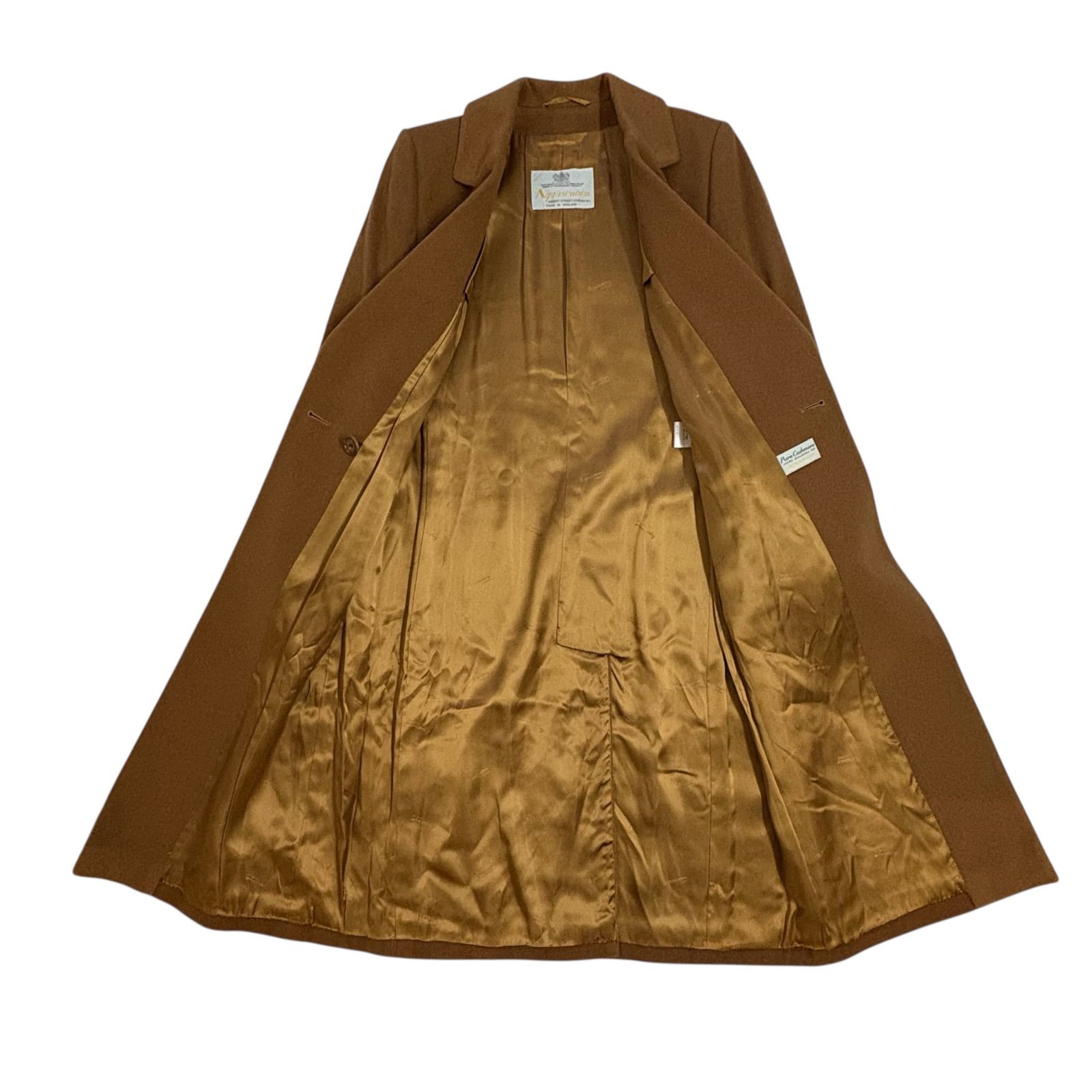 美品 Aquascutum アクアスキュータム ピュアカシミヤ100％ ダブル