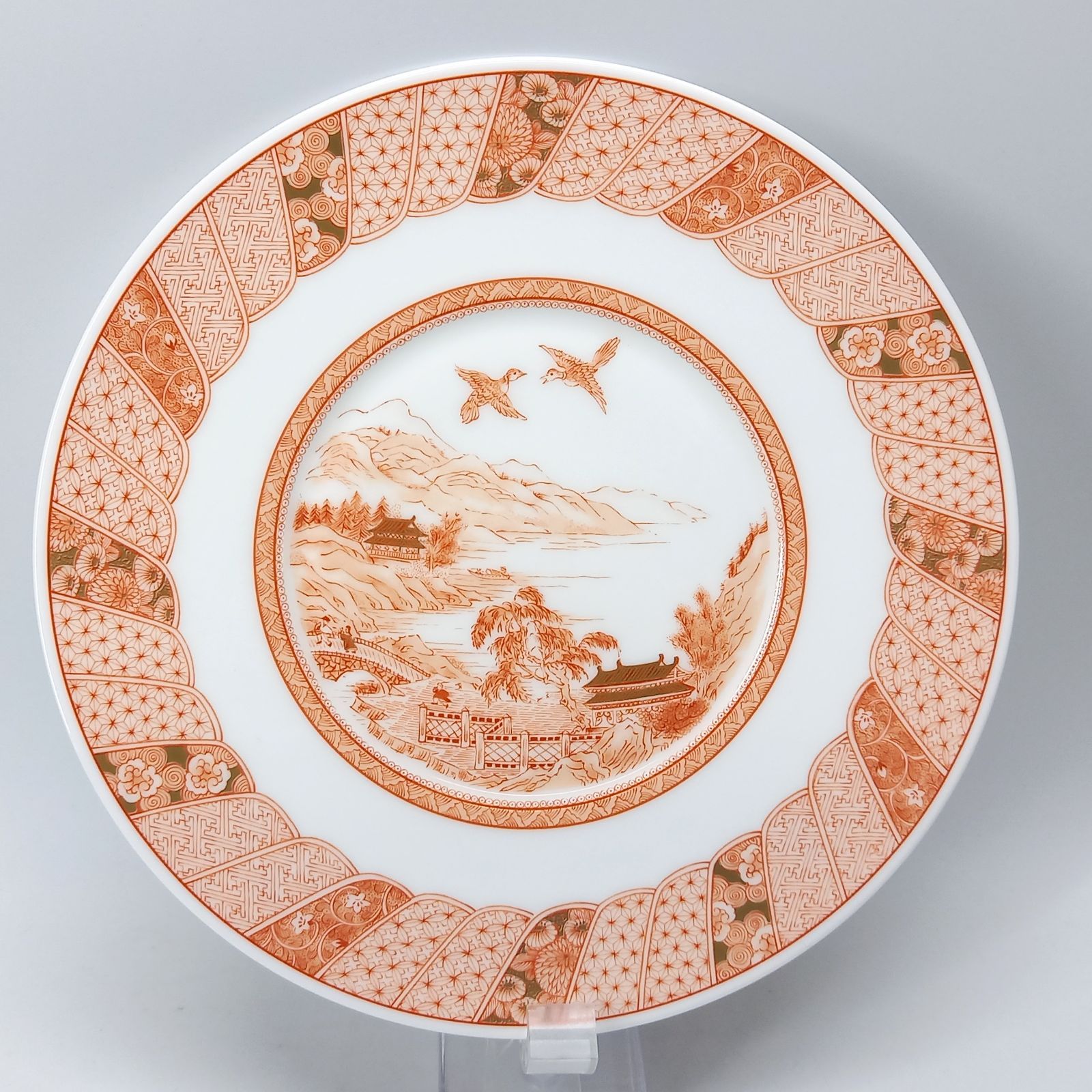 ニッコー 100周年 福島武山 赤絵山水 19㎝ プレート NIKKO - メルカリ