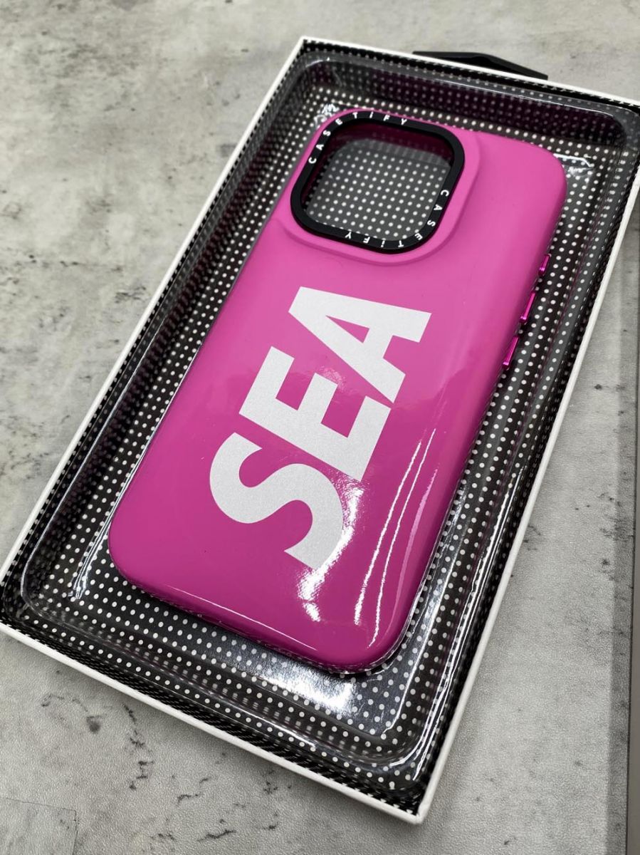 CASETIFY WDS SIGNATURE(SEA) CASE　ピンク 楽天市場】【WIND AND SEA × CASETiFY MAIN LOGO - SEA iPhone12 Pro