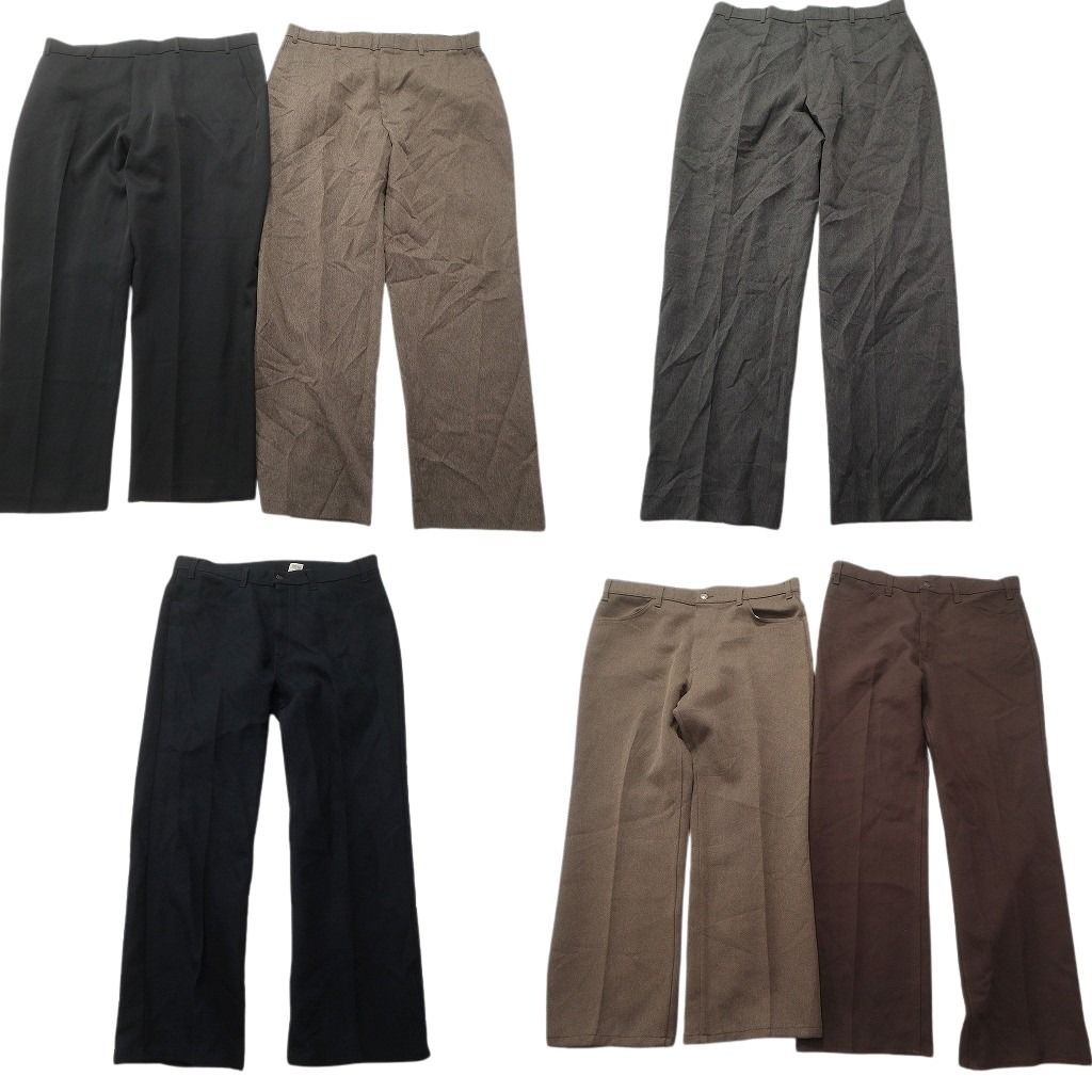 古着卸 まとめ売り リーバイス ポリ混 スラックス パンツ 6枚セット