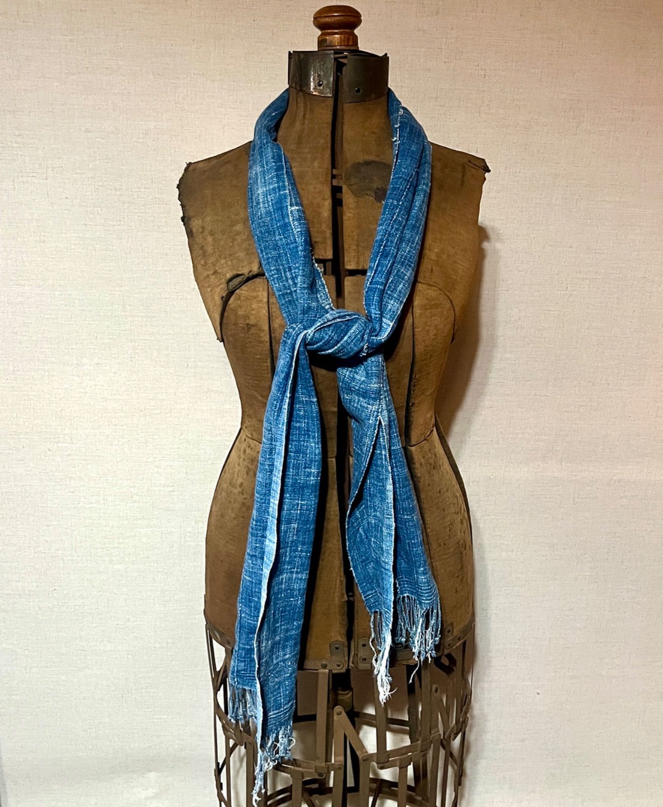 ジョニーデップ着用 ヴィンテージ インディゴ ストール - メルカリ