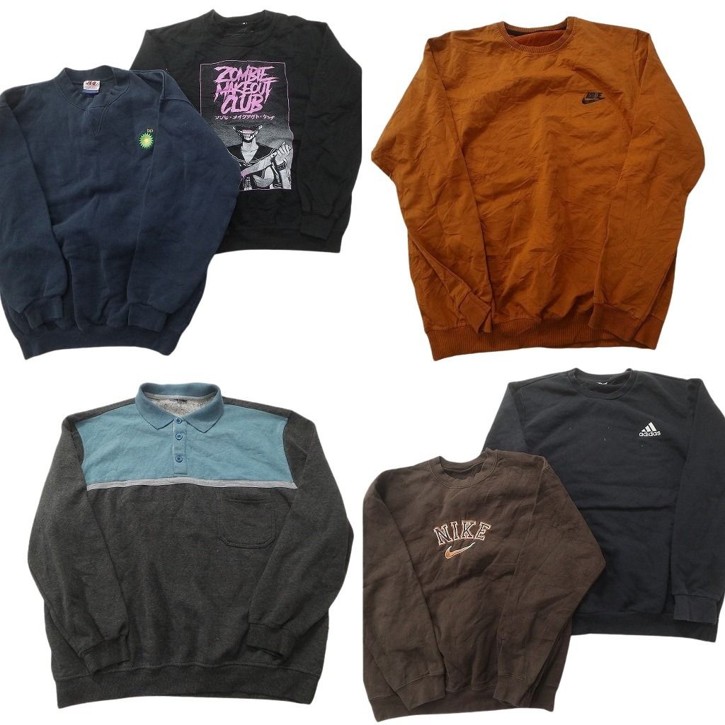 古着卸 まとめ売り カラー スウェット 6枚セット (メンズ XS /S