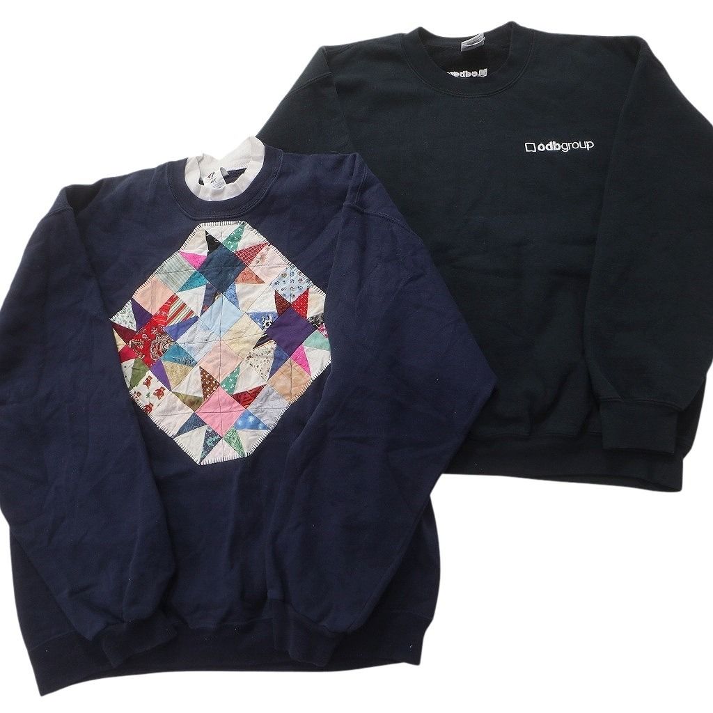 古着卸 まとめ売り カラー スウェット 8枚セット (メンズ L ) カレッジ