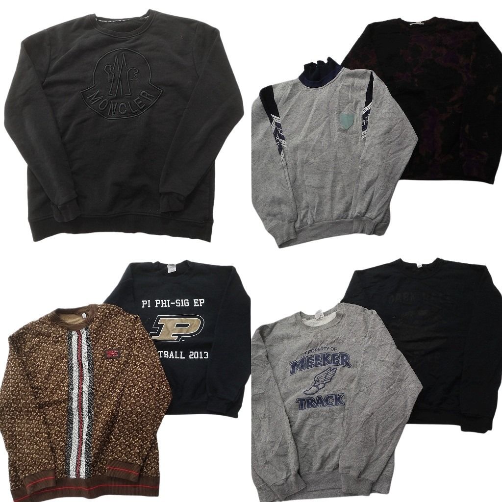 古着卸 まとめ売り カラー スウェット 7枚セット (メンズ M ) カレッジ