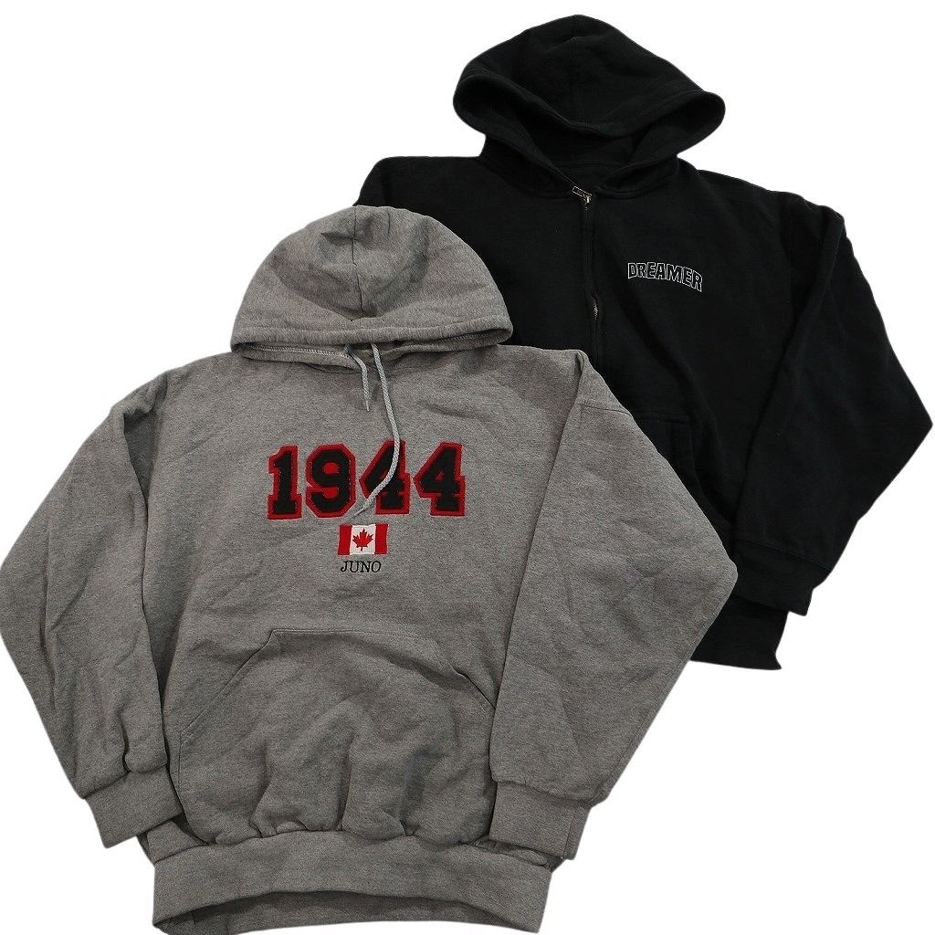 古着卸 まとめ売り カラー パーカー スウェット 8枚セット (メンズ L