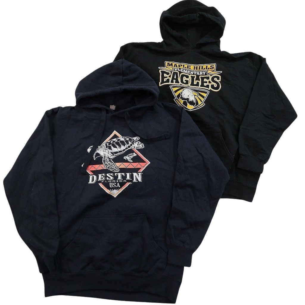 古着卸 まとめ売り カラー パーカー スウェット 8枚セット (メンズ L