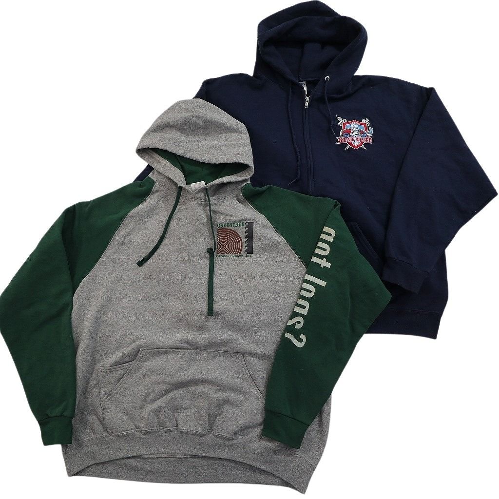 古着卸 まとめ売り カラー パーカー スウェット 8枚セット (メンズ XL