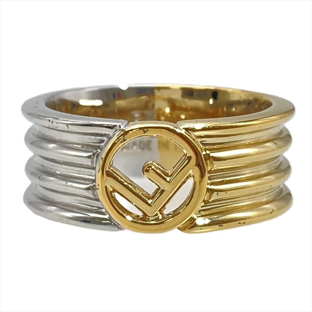 フェンディ FENDI Fロゴ リング 指輪 メタル M ゴールド シルバー